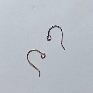 14K Solid Yellow Gold Interchangeable Wire Hook Earrings